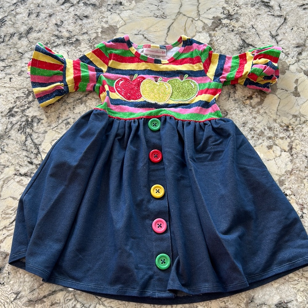 Bonnie Jean apple dress - back to school